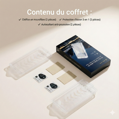 Protection d'écran 3 en 1 - iPhone