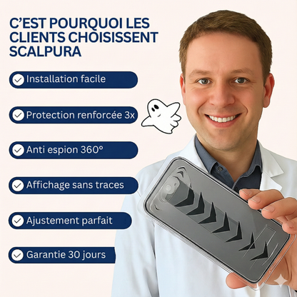 Protection d'écran 3 en 1 - iPhone