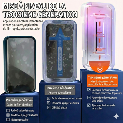 Protection d'écran 3 en 1 - iPhone